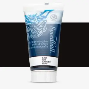 Black Speedball Water Soluble Block Ink 37ml