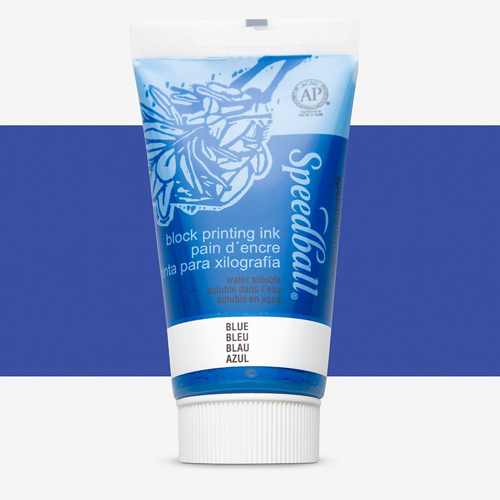 Blue Speedball Water Soluble Block Ink 37ml