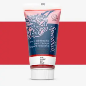 Red Speedball Water Soluble Block Ink 37ml