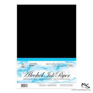Couture Creations Alcohol Ink Paper Black