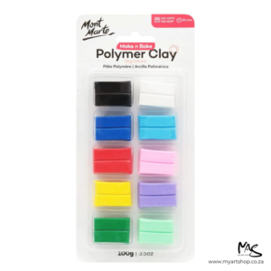 10 Piece Mont Marte Polymer Clay Set