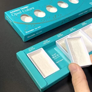 Opal Kuretake Gansai Tambi Metallic Watercolour Set Open Box
