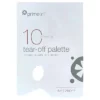 A single A4 Prime Art Tear Off Palette 60gsm is shown in the center of the frame vertically. The pad has a white cover with the Prime Art logo printed in the top left hand corner of the pad, as well as product details. There is a hold in the pad that allows you to insert your finger so you can hold the pad like a wooden palette. On a white background.