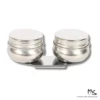 Double Dippers - Stainless Steel with Lid