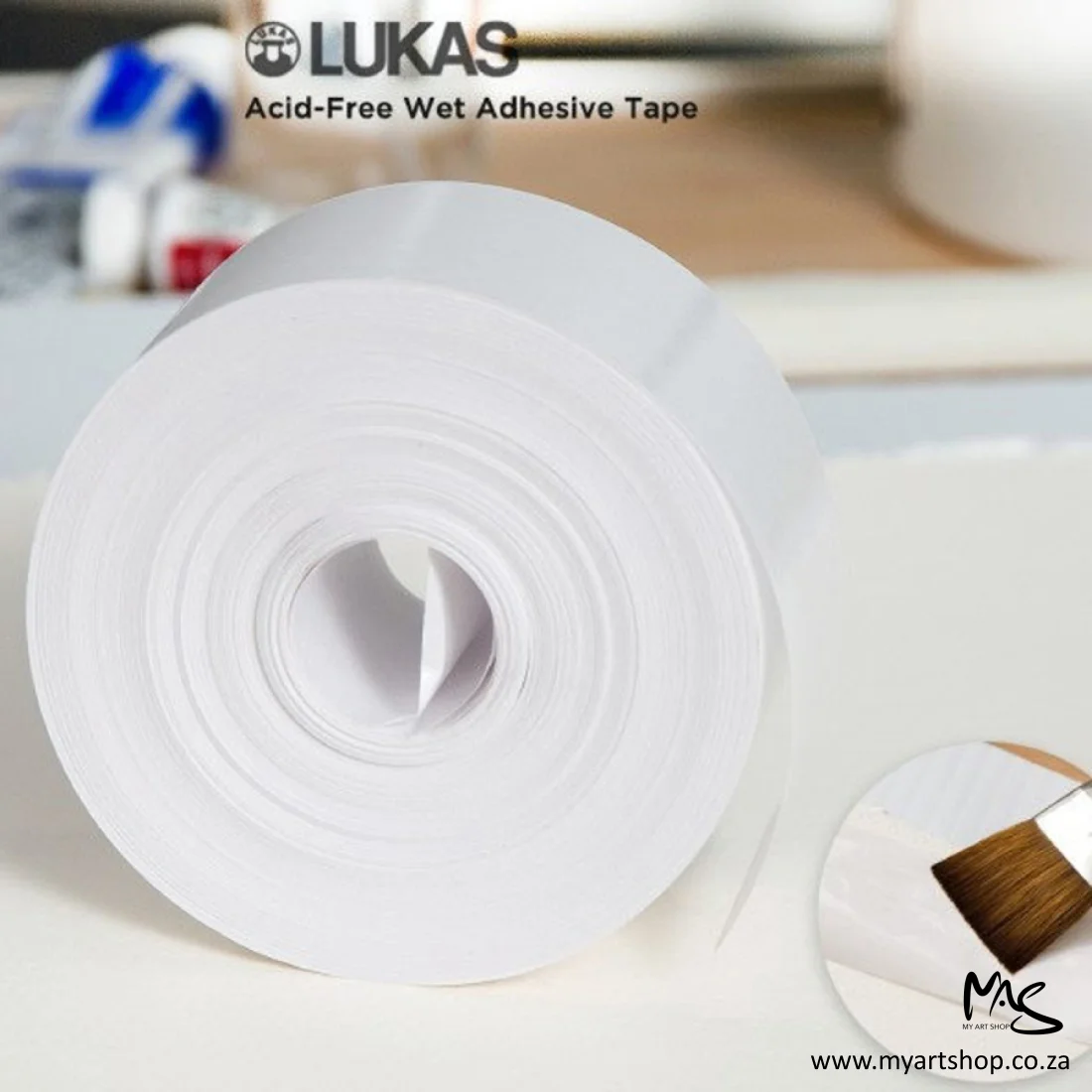 Lukas Wet Adhesive Watercolour Tape 50m Lukas Wet Adhesive Watercolour Tape 50m