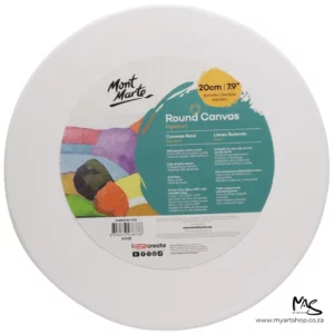 Mont Marte Round Stretched Canvas 20cm
