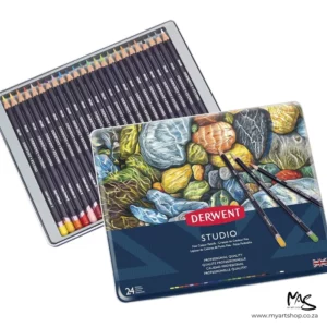 Set of 24 Derwent Studio Coloured Pencils