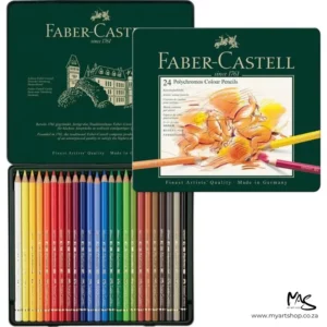 Set of 24 Faber Castell Polychromos Coloured Pencils