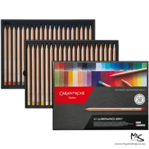 Set of 40 Caran D'Ache Luminance 6901 Coloured Pencils