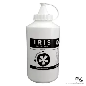 Titanium White Iris Acrylic Paint 1000ml