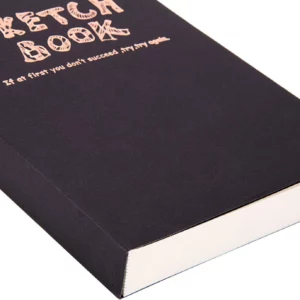 Potentate Sketch Book Black Cover Side View