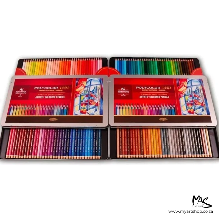 Set of 144 Koh-I-Noor Polycolor Pencils