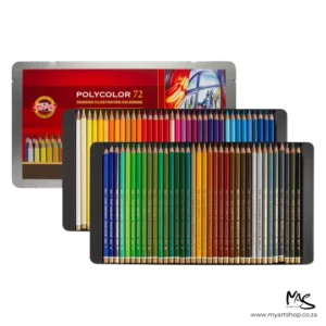 Set of 72 Koh-I-Noor Polycolor Pencils
