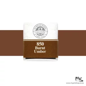 Burnt Umber Mungyo Professional Watercolour Half Pan