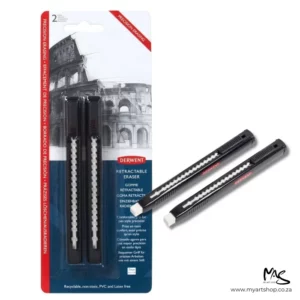 Derwent Retractable Erasers 2 pack