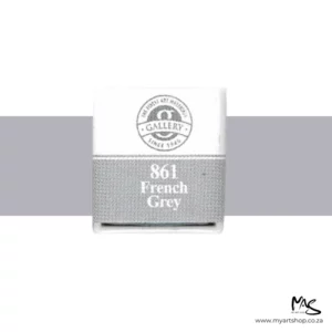 French Grey Mungyo Professional Watercolour Half Pan