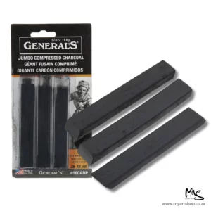 Jumbo Compressed Charcoal Sticks - General Pencil Co. Inc.
