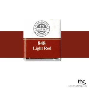 Light Red Mungyo Professional Watercolour Half Pan