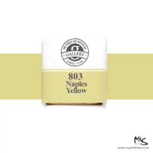 Naples Yellow Mungyo Professional Watercolour Half Pan