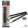 Peel & Sketch Charcoal Pencil & Eraser Set - General Pencil Co. Inc.