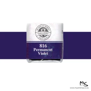 Permanent Violet Mungyo Professional Watercolour Half Pan