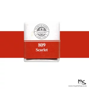 Scarlet Mungyo Professional Watercolour Half Pan