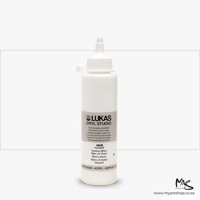 Titanium White Lukas Cryl STUDIO Acrylic 250ml