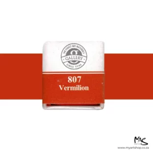 Vermillion Mungyo Professional Watercolour Half Pan