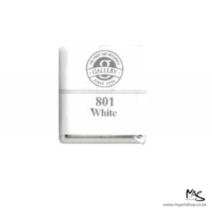 White Mungyo Professional Watercolour Half Pan