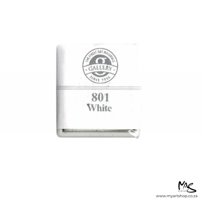 White Mungyo Professional Watercolour Half Pan