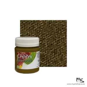 Antique Gold Crisitex Metallic Fabric Paint 120ml