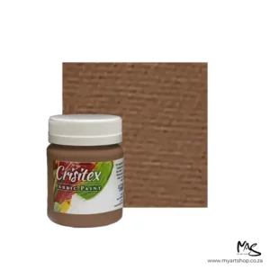 Dark Beige Crisitex Semi Opaque Fabric Paint 120ml