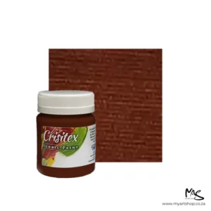 Golden Brown Crisitex Fabric Paint 120ml