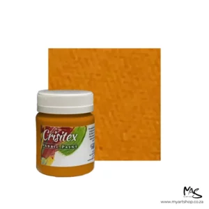Golden Yellow Crisitex Fabric Paint 120ml