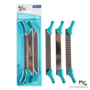 Mont Marte Signature Polymer Clay Flexible Knife Set 3 piece