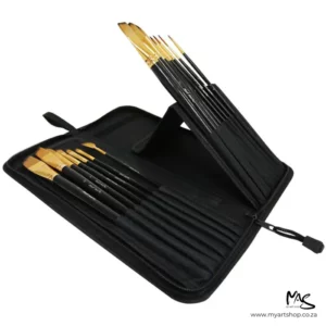 Mont Marte Studio Brush Set with Easel Wallet