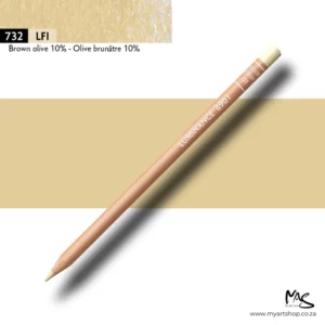 Olive Brown 10% Caran D'Ache Luminance 6901 Colour Pencil