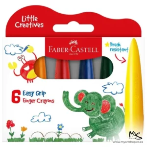 Faber Castell Little Creatives Easy Grip Finger Crayons Set