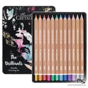 Cretacolor Brilliants Metallic Drawing Set 12's