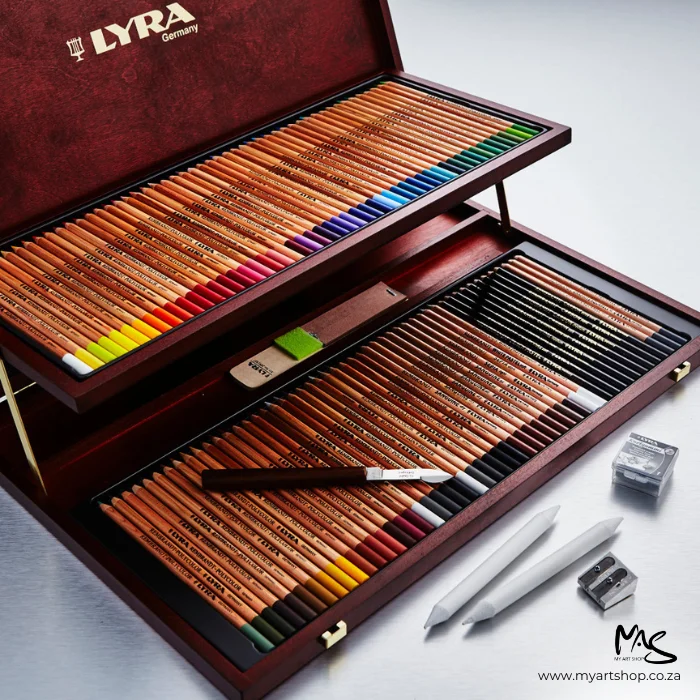 Lyra Rembrandt Polycolor Prestige Wooden Box Pencil Set
