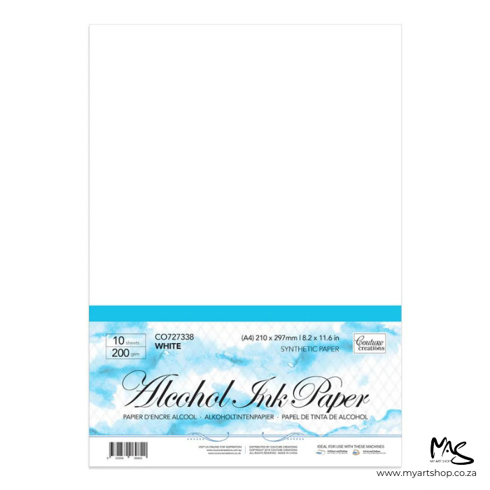 Couture Creations Alcohol Ink Paper White