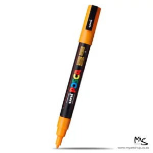 Bright Yellow Posca Marker Fine Tip 3M