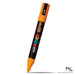 Bright Yellow Posca Marker Medium Tip 5M