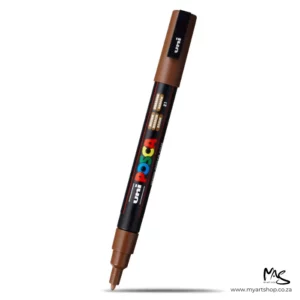 Brown Posca Marker Fine Tip 3M