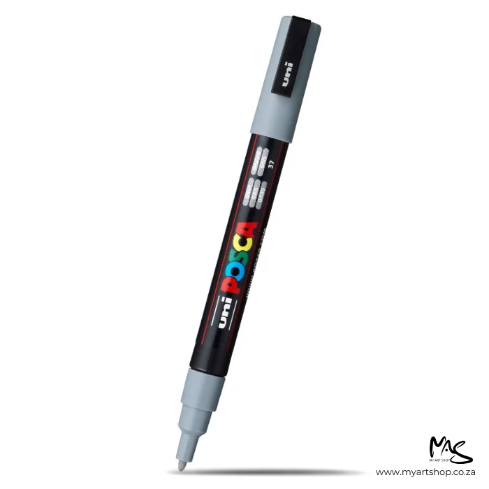 Grey Posca Marker Fine Tip 3M