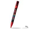 Red Posca Marker Fine Tip 3M