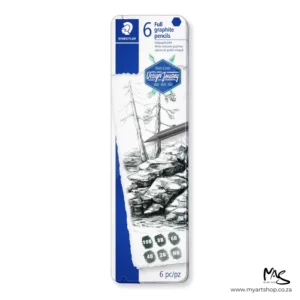 Staedtler Mars Lumograph Pure Graphite Pencil Set 6 Piece