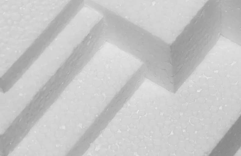 polystyrene-crafting-wonders. the image shows various sizes of polystyrene layered ontop of eachother. they are in block form and all stacked on eachother.