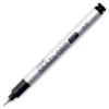 A single 0,3mm Copic SP Refillable Multiliner is shown diagonally across the center of the frame. The liners lid is off the nib and placed at the back of the liner, so you can see the size of the nib. The liner has a metallic silver barrel with the Copic Logo and nib size printed on the barrel. On a white background.