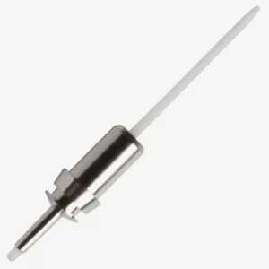 A close up of a 0.7mm Copic Multiliner Replacement Nib. The nib is shown diagonally across the center of the frame. On a white background.